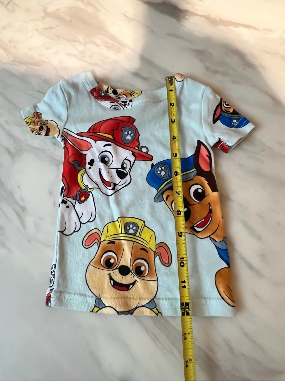 PAW Patrol Baby 2 Piece Pajama Set Shirt Pants 12M Blue 100% Cotton
